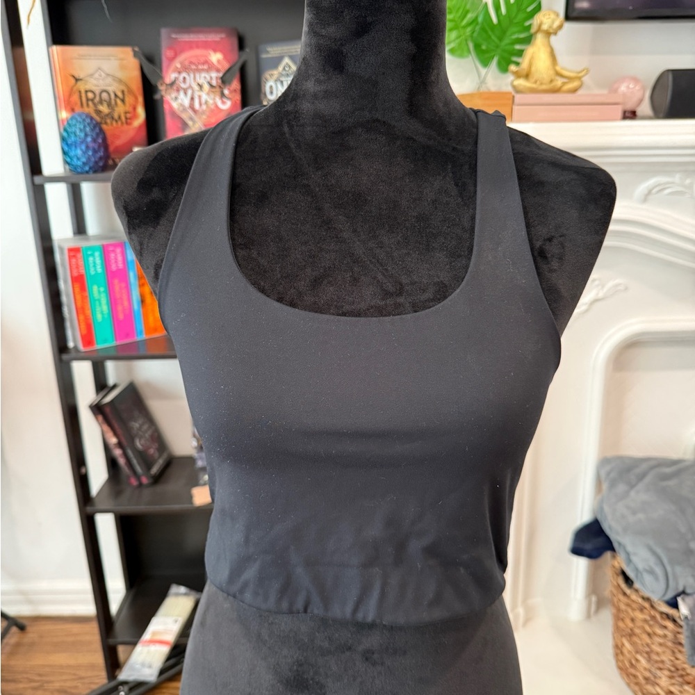 Girlfriend Collective Black Sleeveless Tank Top Bra